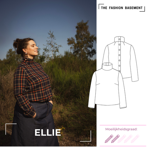 Modelpatroon blouse Ellie "The Fashion Basement"